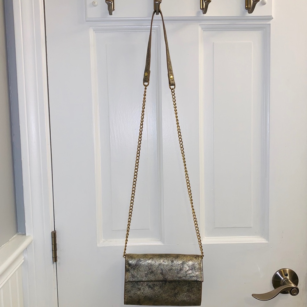 Gold marbled crossover clutch - Picture 2 of 8